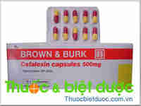 Brown và Burk Cephalexin capsules 500mg