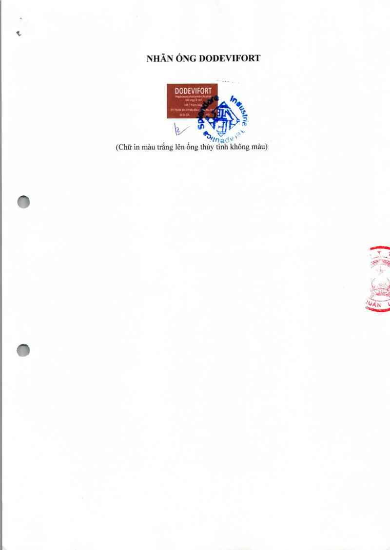 thông tin, cách dùng, giá thuốc Dodevifort - ảnh 1