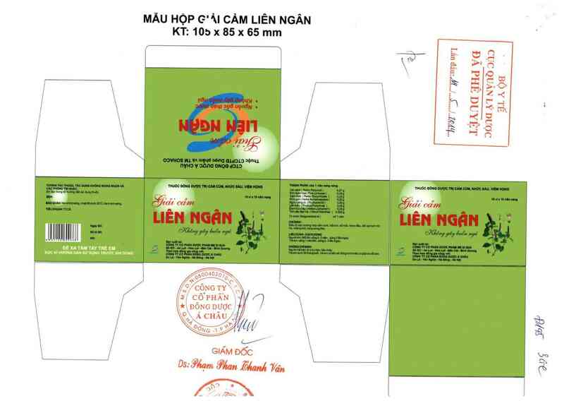 thông tin, cách dùng, giá thuốc Giải cảm liên ngân - ảnh 0