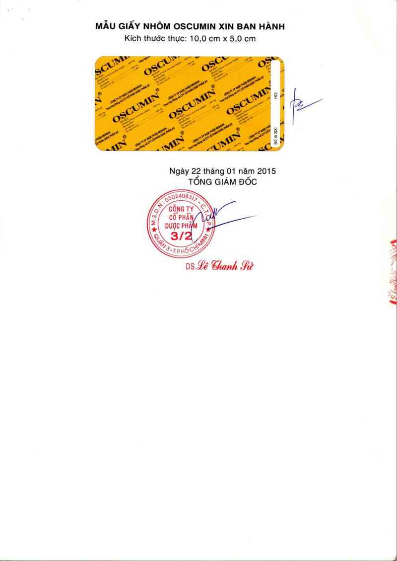 thông tin, cách dùng, giá thuốc Oscumin - ảnh 1