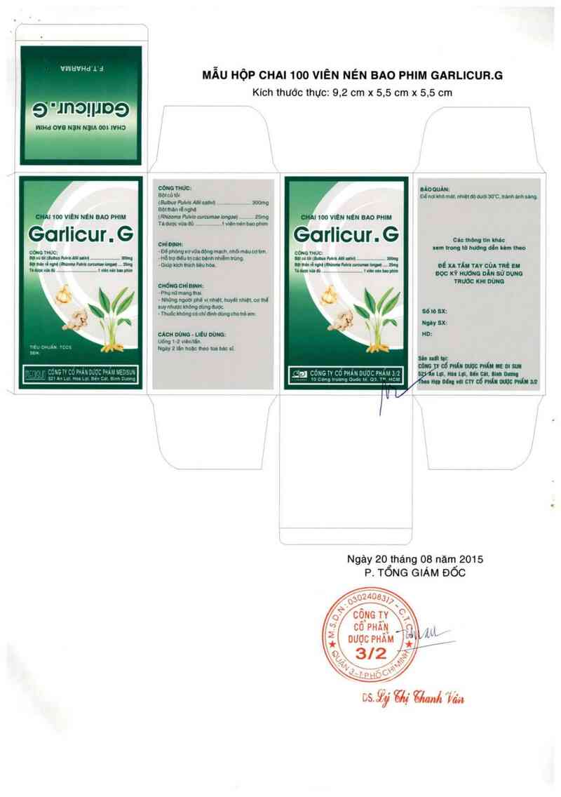 thông tin, cách dùng, giá thuốc Garlicur - G - ảnh 2