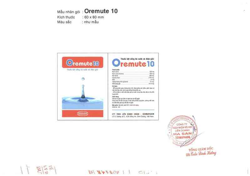 thông tin, cách dùng, giá thuốc Oremute 10 - ảnh 4