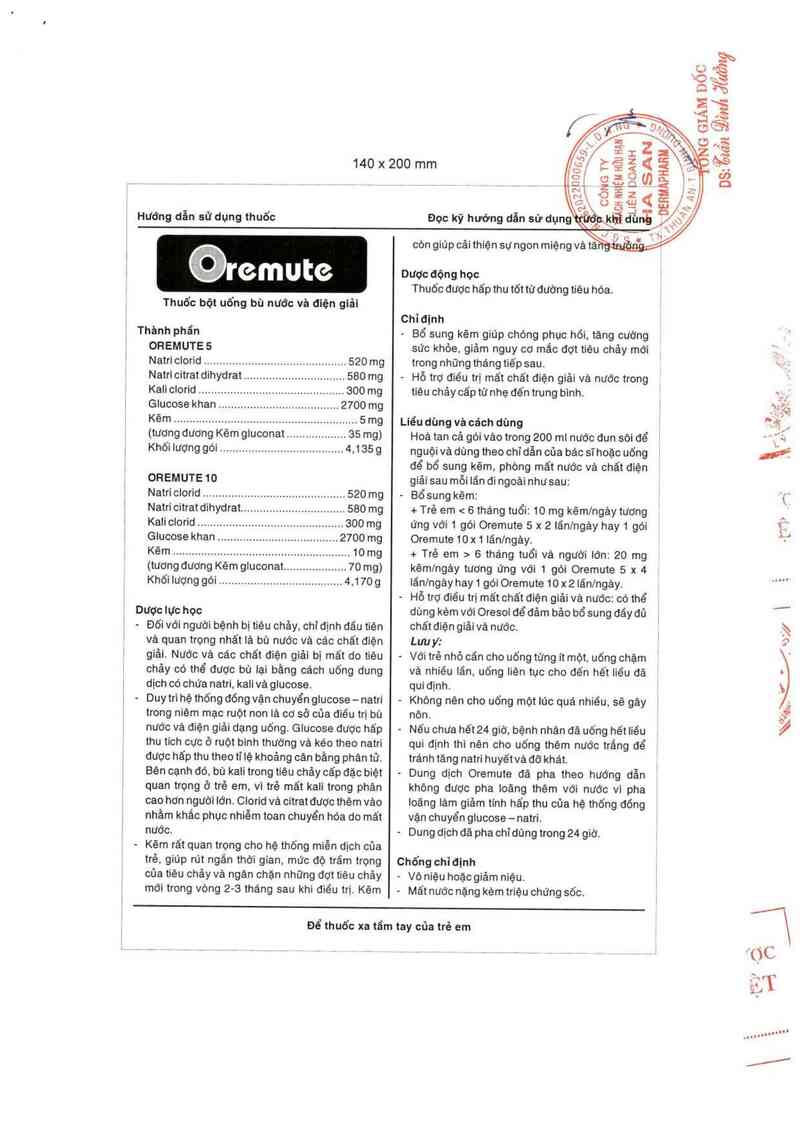 thông tin, cách dùng, giá thuốc Oremute 10 - ảnh 5