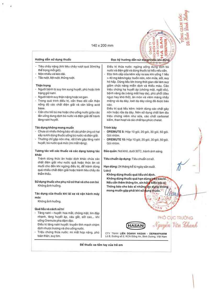 thông tin, cách dùng, giá thuốc Oremute 10 - ảnh 6