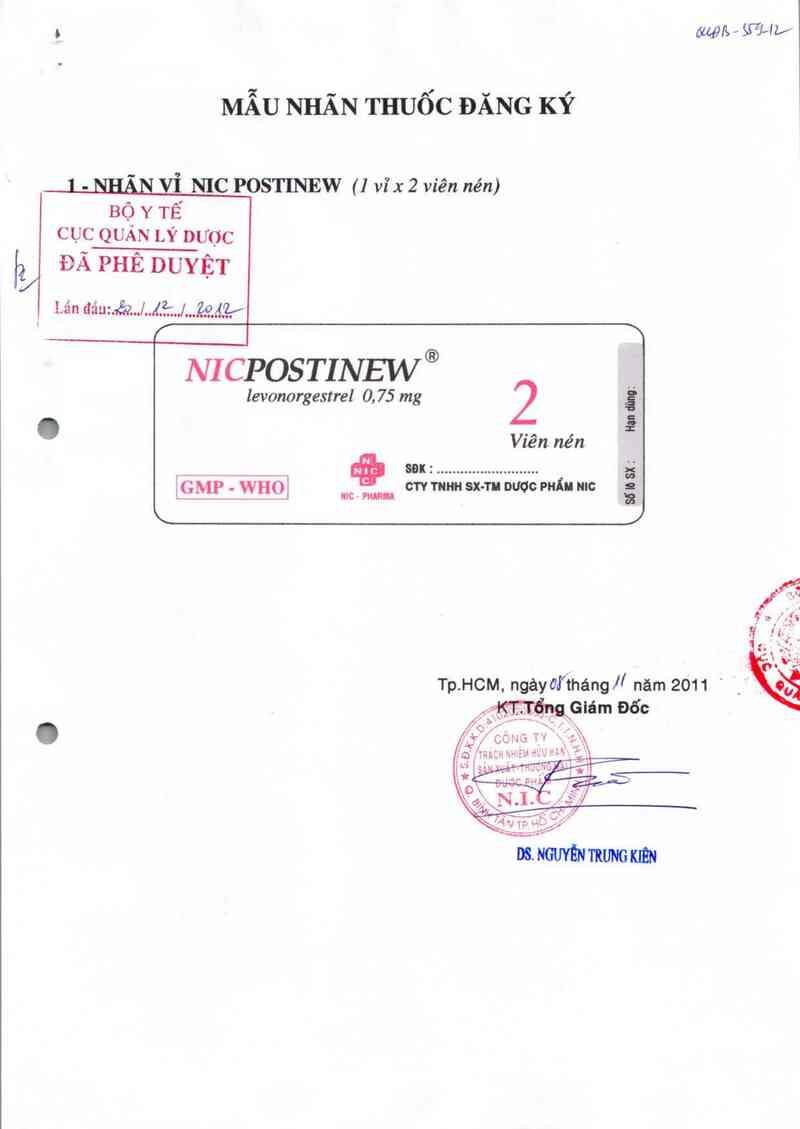thông tin, cách dùng, giá thuốc Nicpostinew - ảnh 0