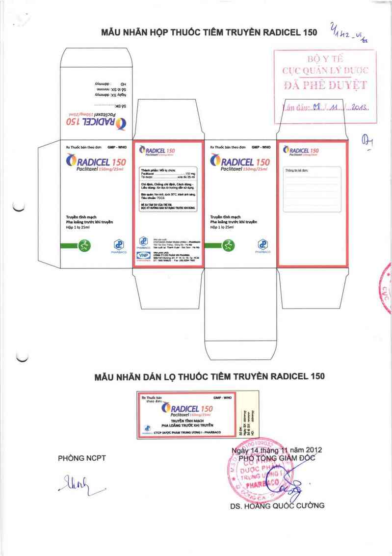 thông tin, cách dùng, giá thuốc Radicel 150 - ảnh 0