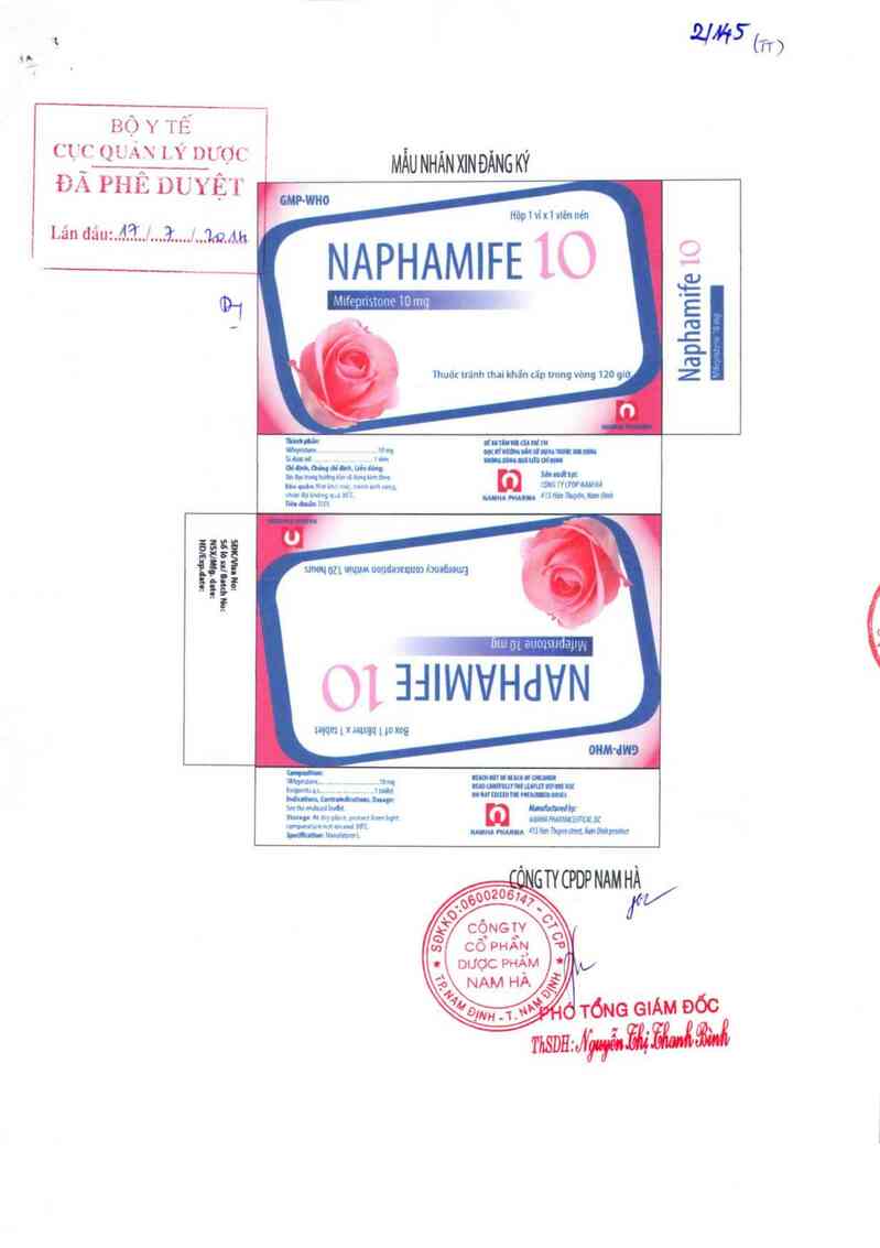 thông tin, cách dùng, giá thuốc Naphamife - ảnh 0