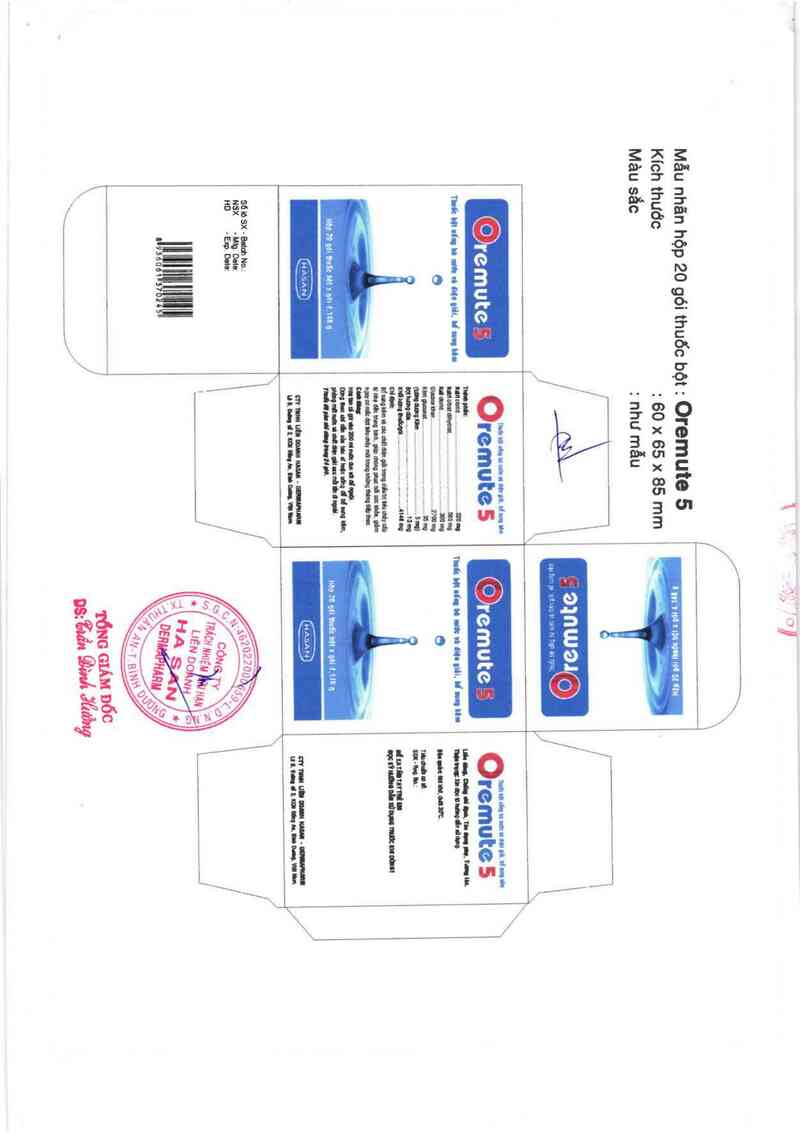 thông tin, cách dùng, giá thuốc Oremute 5 - ảnh 1
