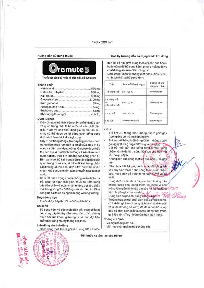 thông tin, cách dùng, giá thuốc Oremute 5 - ảnh 5
