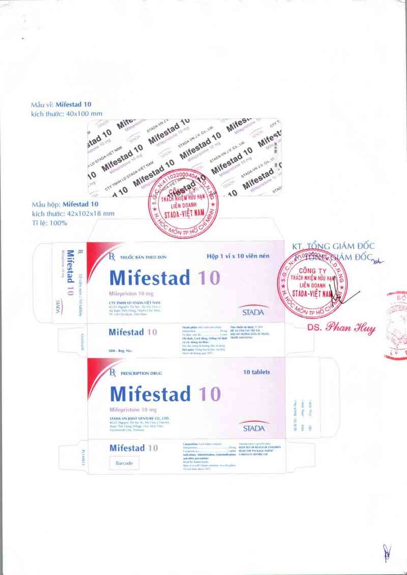 thông tin, cách dùng, giá thuốc Mifestad 10 - ảnh 1