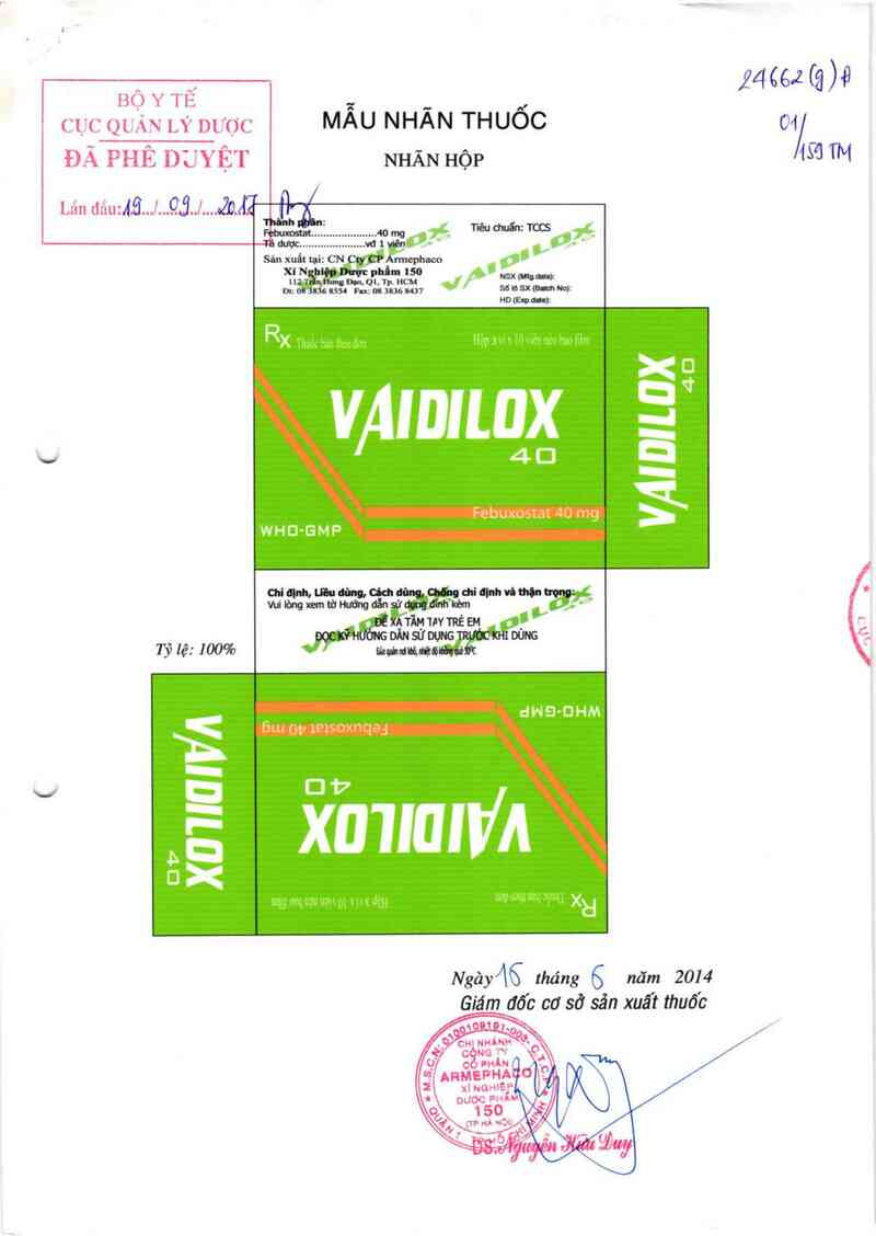 thông tin, cách dùng, giá thuốc Vaidilox - ảnh 0