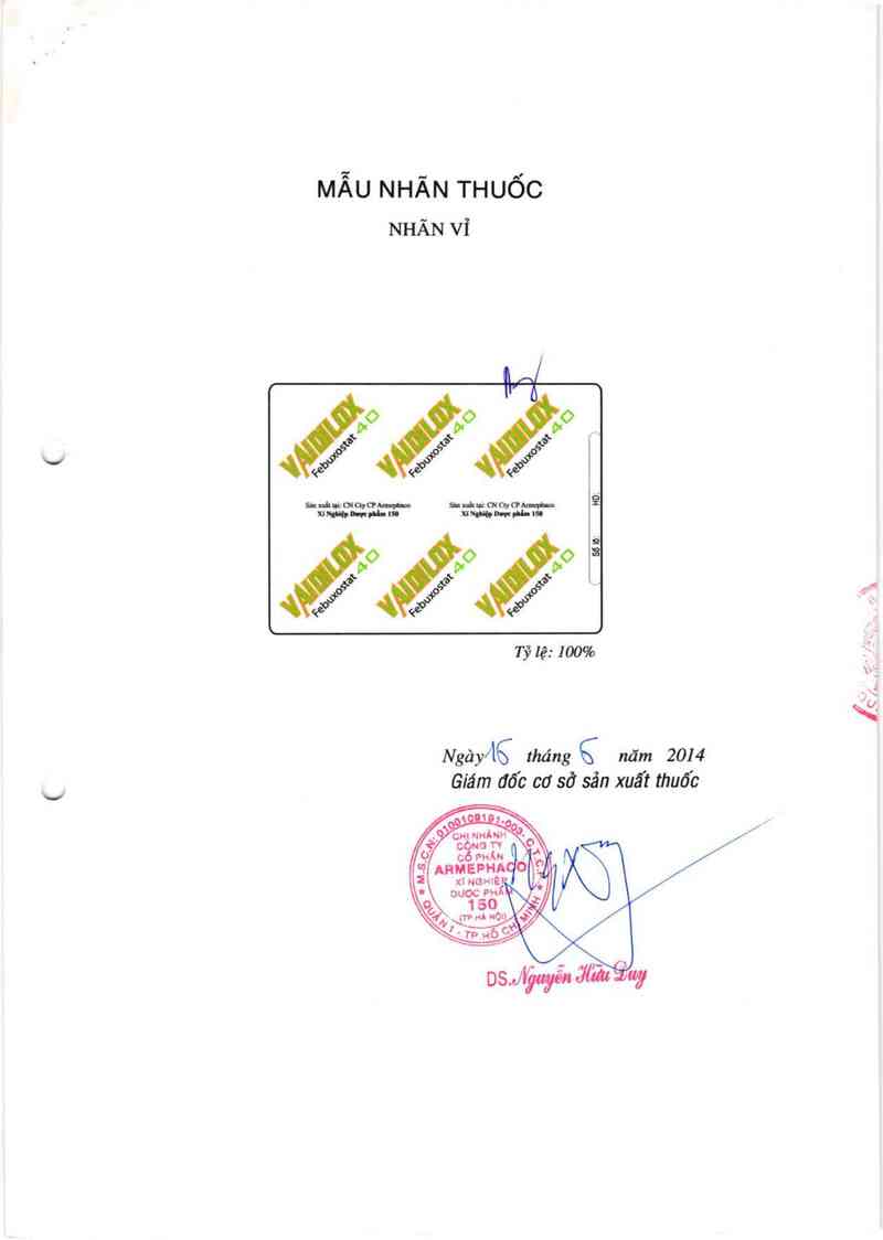 thông tin, cách dùng, giá thuốc Vaidilox - ảnh 1