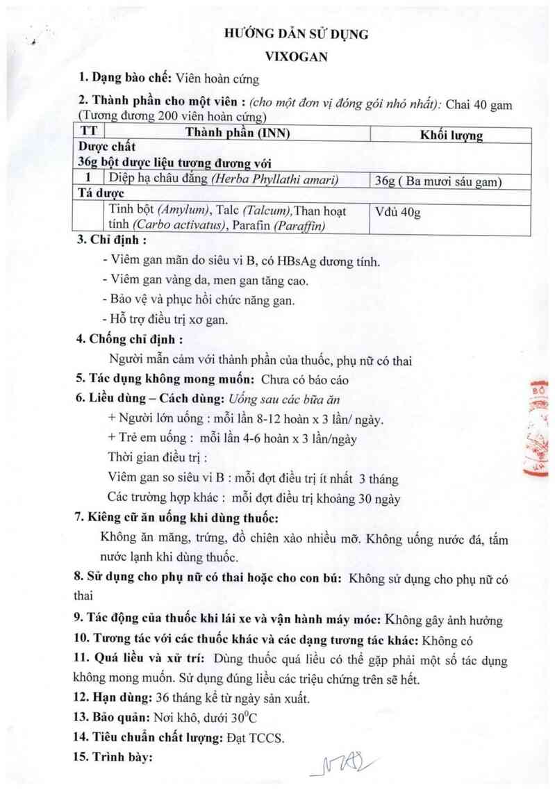 thông tin, cách dùng, giá thuốc Vixogan - ảnh 1