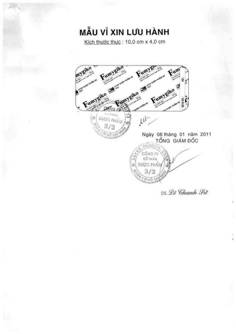 thông tin, cách dùng, giá thuốc Fumygiko - ảnh 2