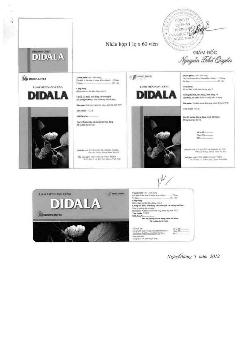 thông tin, cách dùng, giá thuốc Didala - ảnh 1