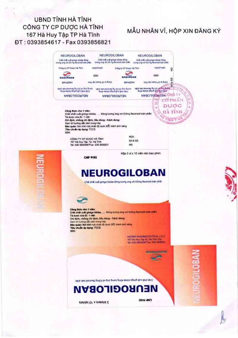 thông tin, cách dùng, giá thuốc Neurogiloban - ảnh 2
