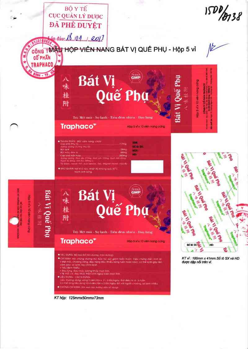 thông tin, cách dùng, giá thuốc Bát vị quế phụ - ảnh 0