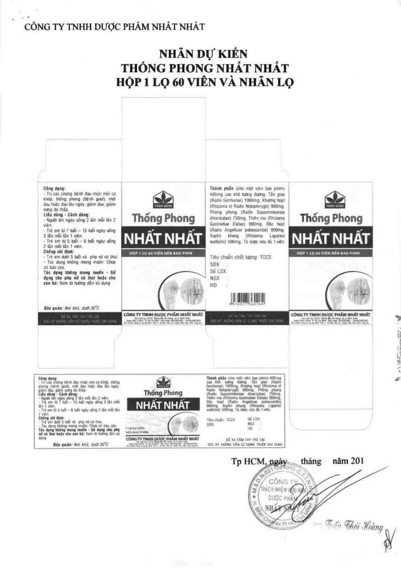 thông tin, cách dùng, giá thuốc Thống phong Nhất Nhất - ảnh 3