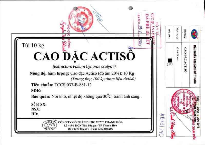 thông tin, cách dùng, giá thuốc Cao đặc Actisô - ảnh 0
