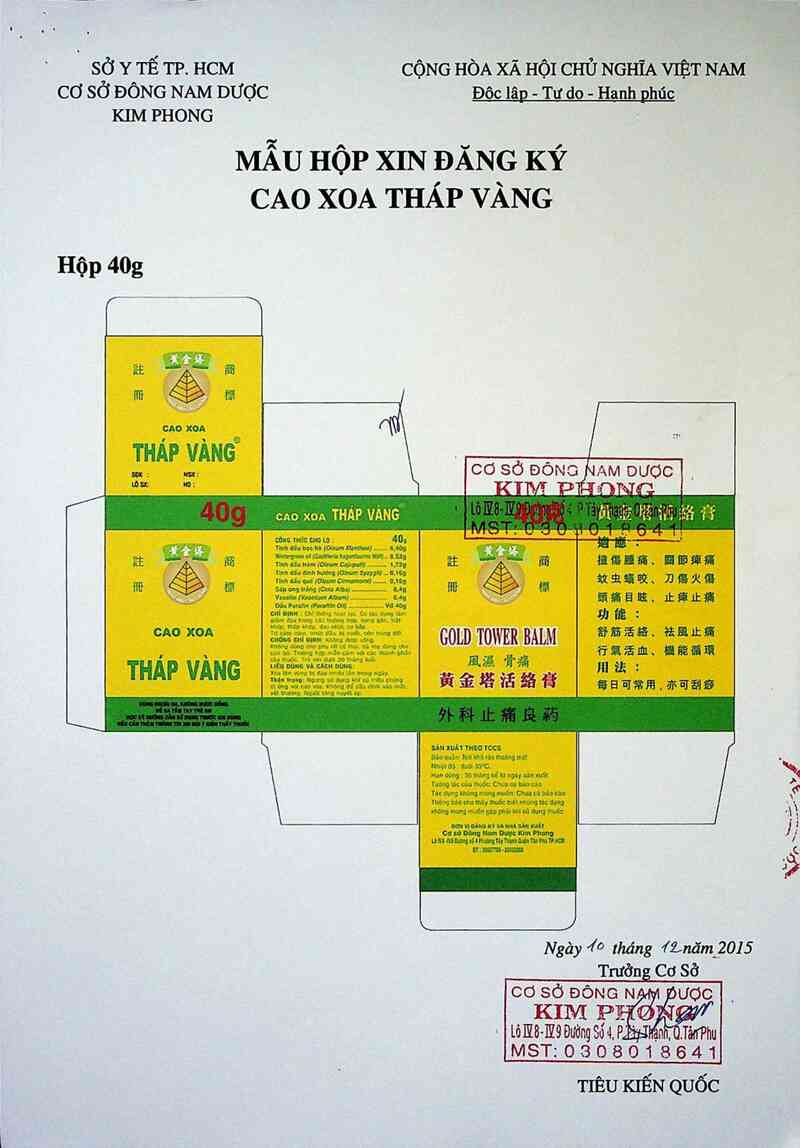 thông tin, cách dùng, giá thuốc Cao xoa tháp vàng - ảnh 5