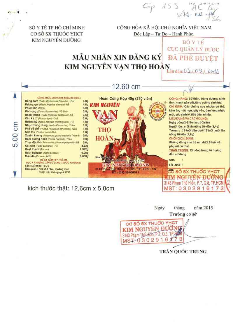 thông tin, cách dùng, giá thuốc Kim nguyên vạn thọ hoàn - ảnh 0