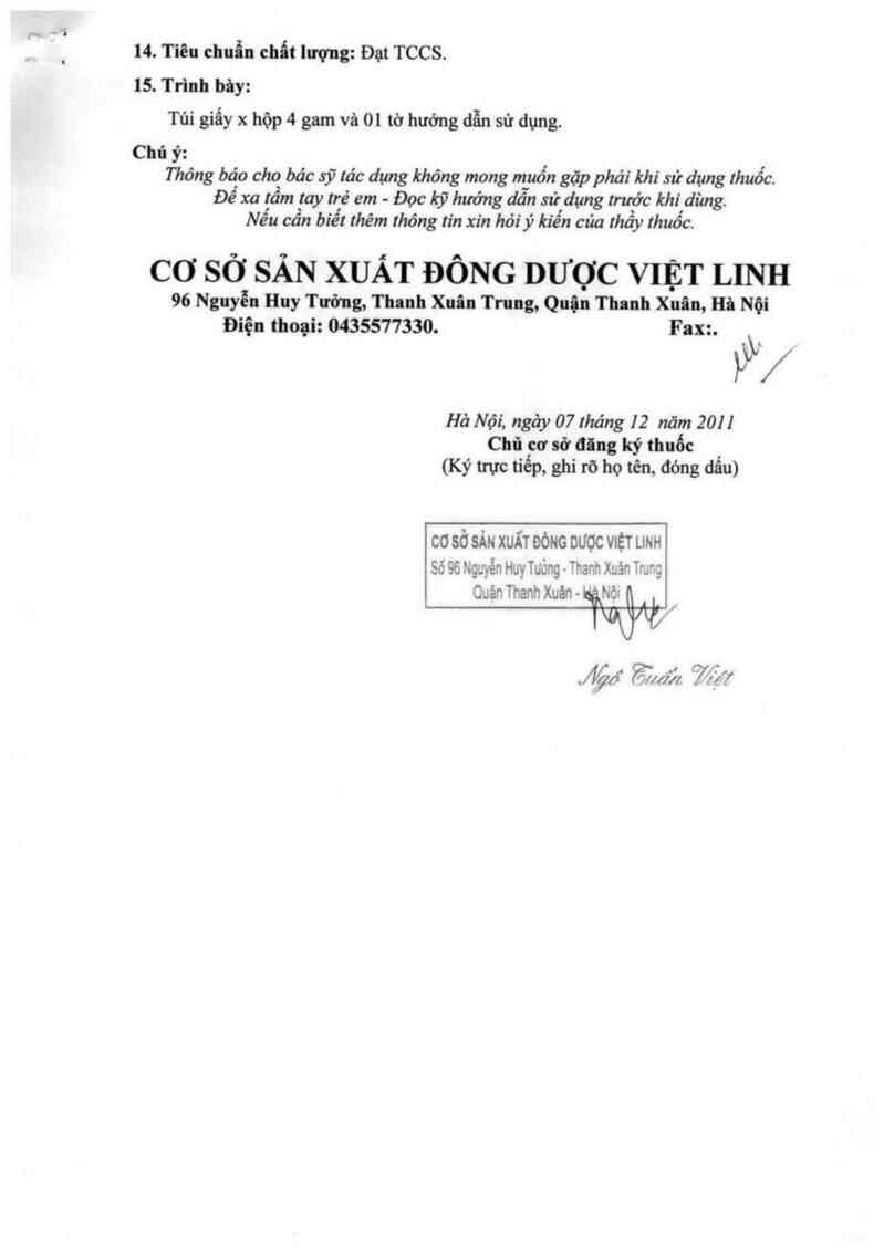 thông tin, cách dùng, giá thuốc Cao xoa việt linh gia bảo cao - ảnh 2