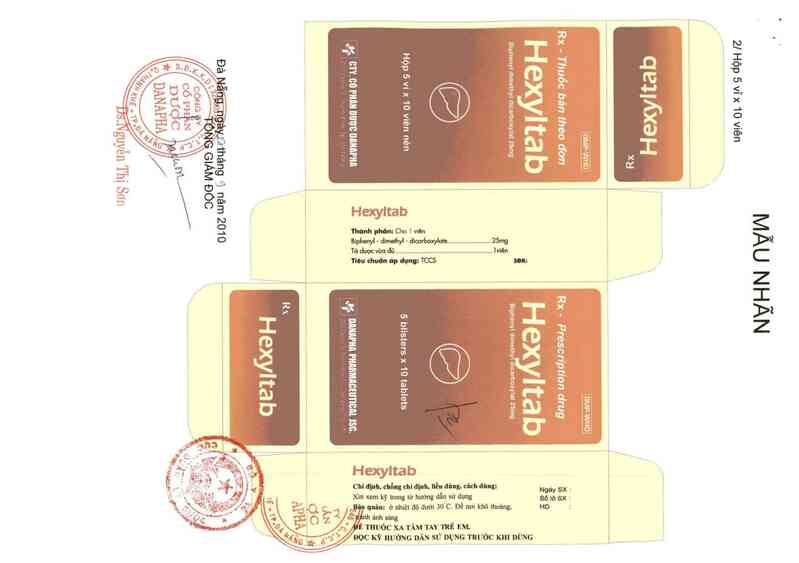 thông tin, cách dùng, giá thuốc Hexyltab - ảnh 1