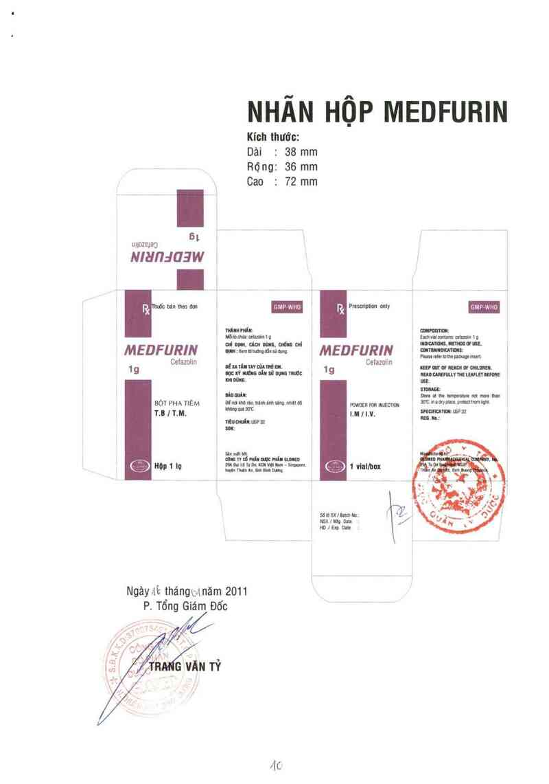 thông tin, cách dùng, giá thuốc Medfurin - ảnh 1