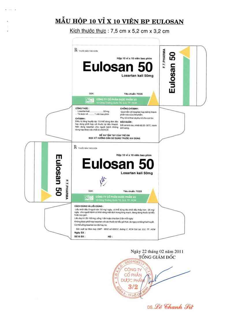thông tin, cách dùng, giá thuốc Eulosan 50 - ảnh 0