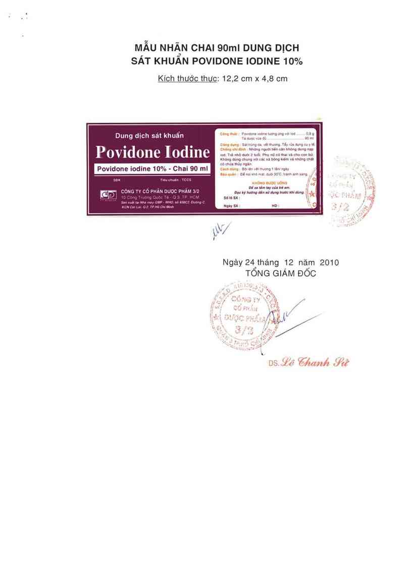 thông tin, cách dùng, giá thuốc Povidone Iodine 10% - ảnh 3