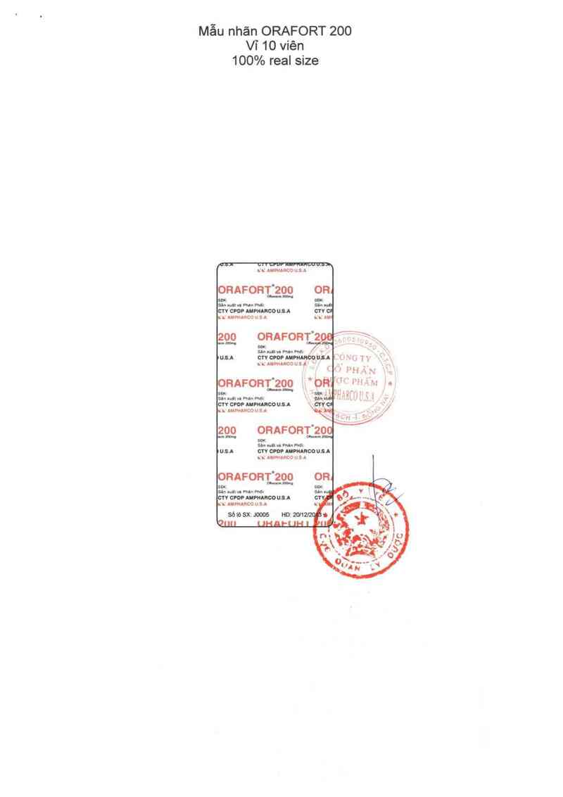 thông tin, cách dùng, giá thuốc Orafort  200 - ảnh 2