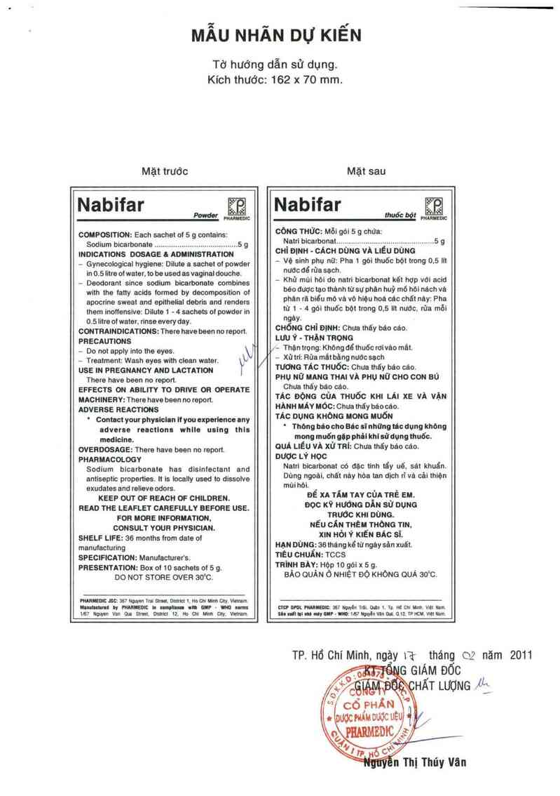thông tin, cách dùng, giá thuốc Nabifar - ảnh 1