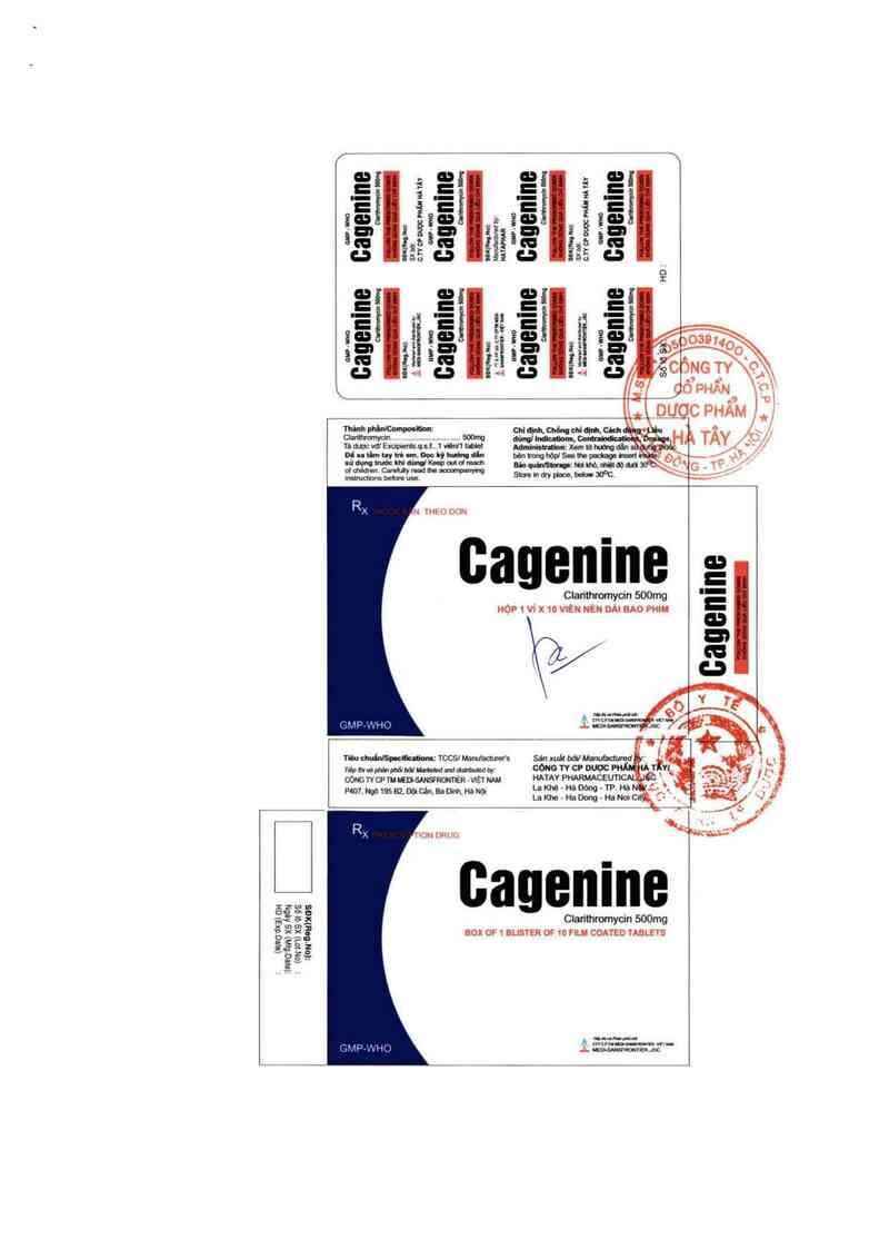 thông tin, cách dùng, giá thuốc Cagenine - ảnh 1