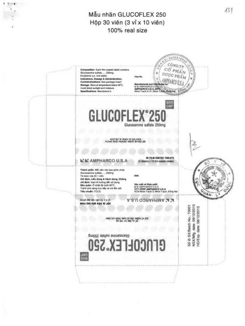 thông tin, cách dùng, giá thuốc Glucoflex 250 - ảnh 0