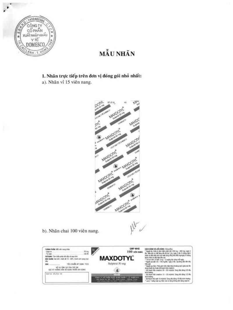 thông tin, cách dùng, giá thuốc Maxdotyl - ảnh 0