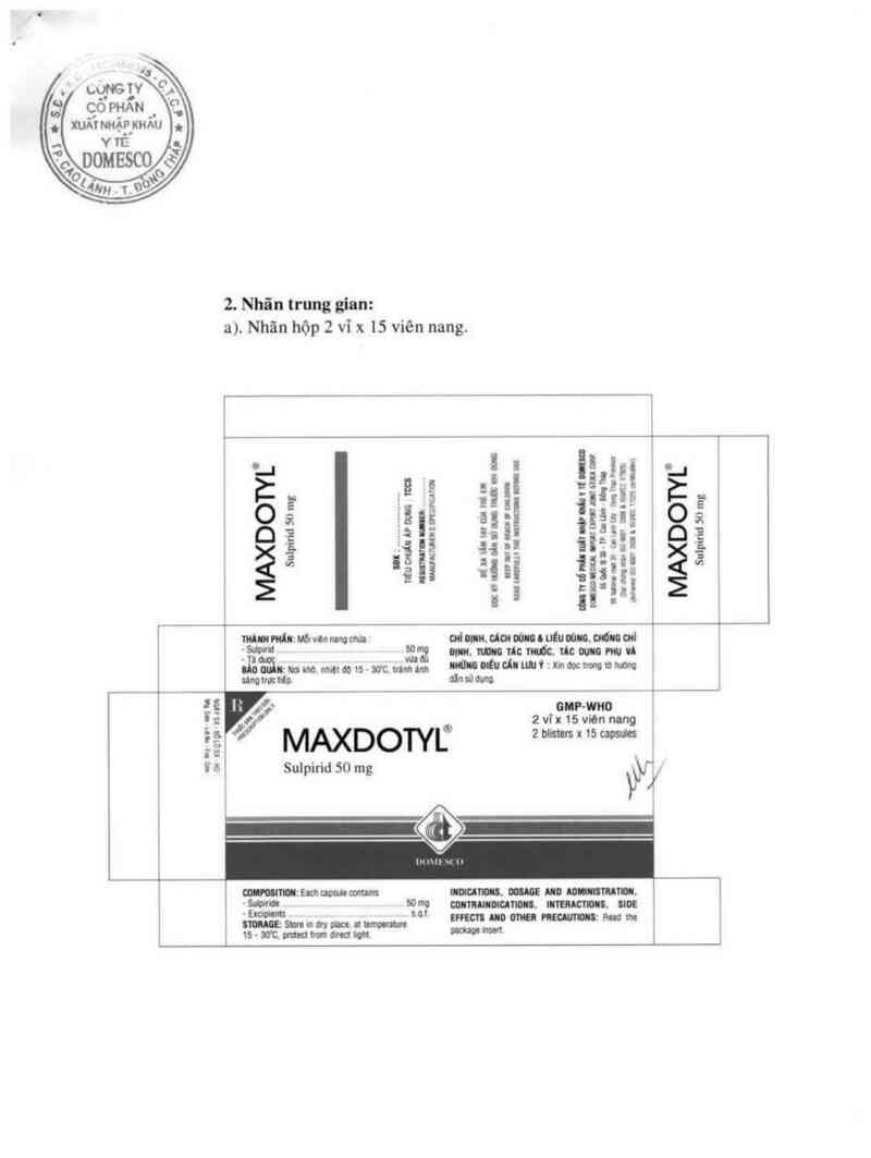 thông tin, cách dùng, giá thuốc Maxdotyl - ảnh 1