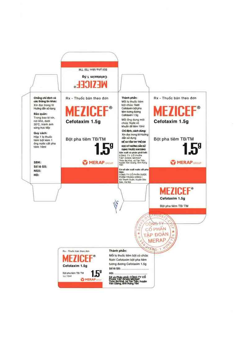 thông tin, cách dùng, giá thuốc Mezicef - 1,5g - ảnh 1