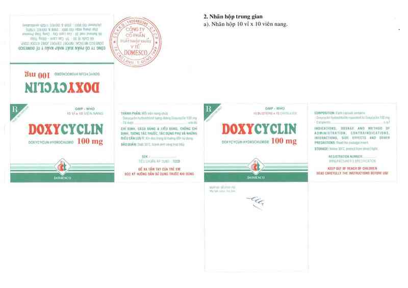 thông tin, cách dùng, giá thuốc Doxycyclin - ảnh 0