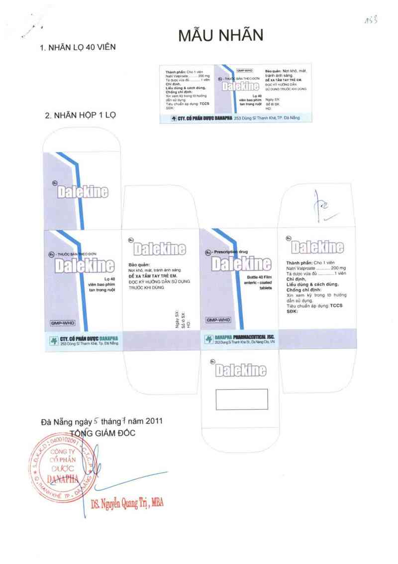 thông tin, cách dùng, giá thuốc Dalekine - ảnh 0