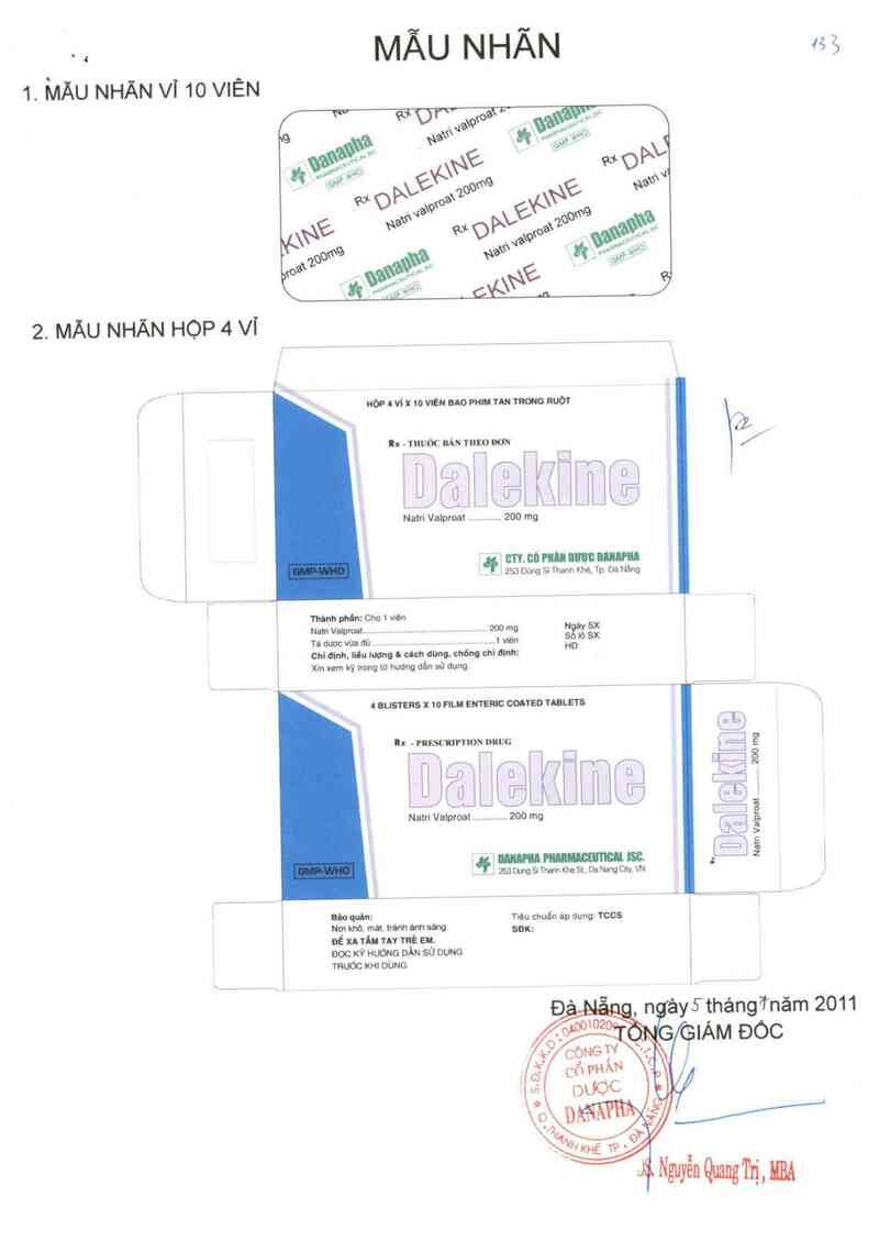 thông tin, cách dùng, giá thuốc Dalekine - ảnh 1