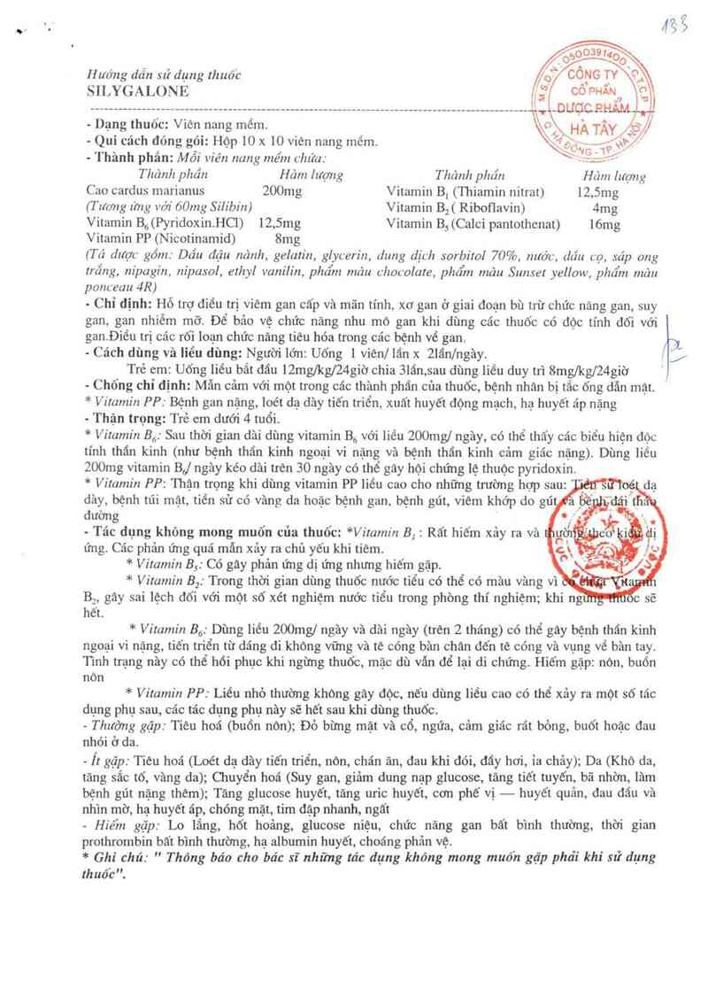 thông tin, cách dùng, giá thuốc Silygalone - ảnh 3