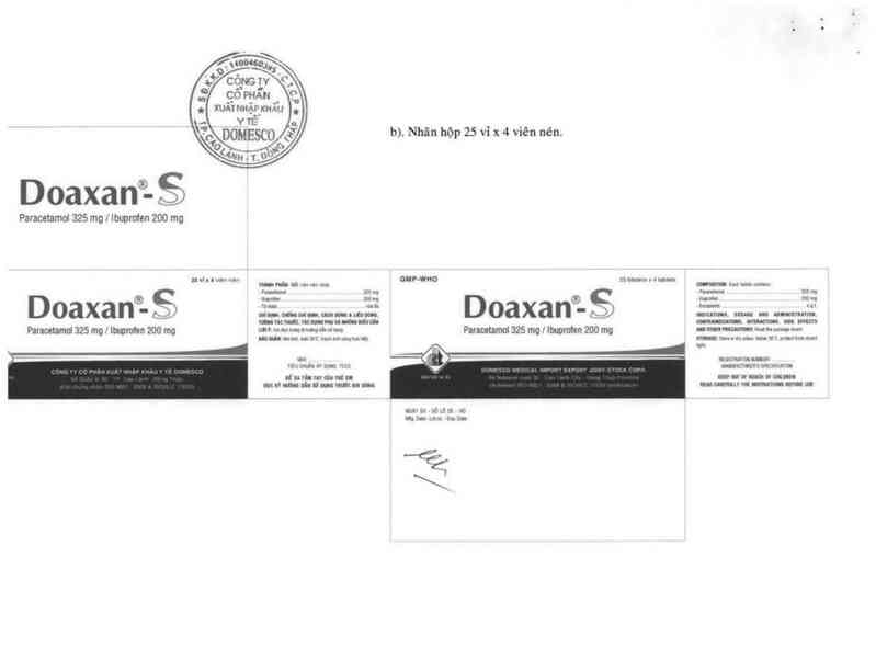 thông tin, cách dùng, giá thuốc Doaxan - S - ảnh 2