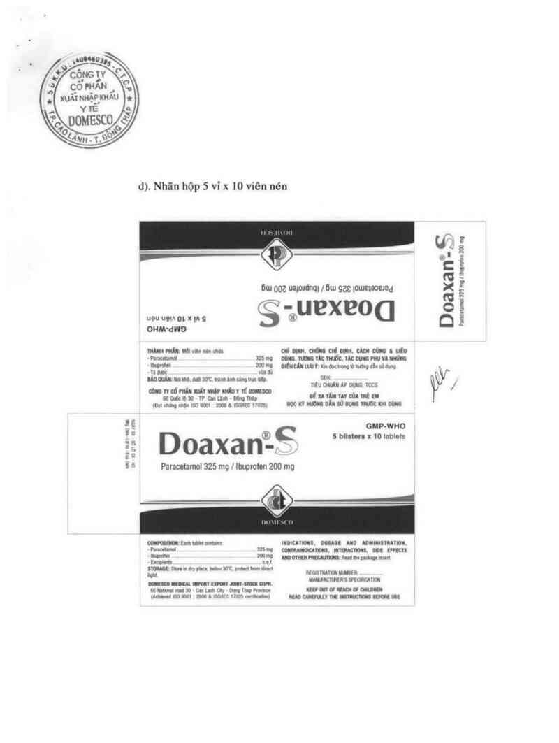 thông tin, cách dùng, giá thuốc Doaxan - S - ảnh 4