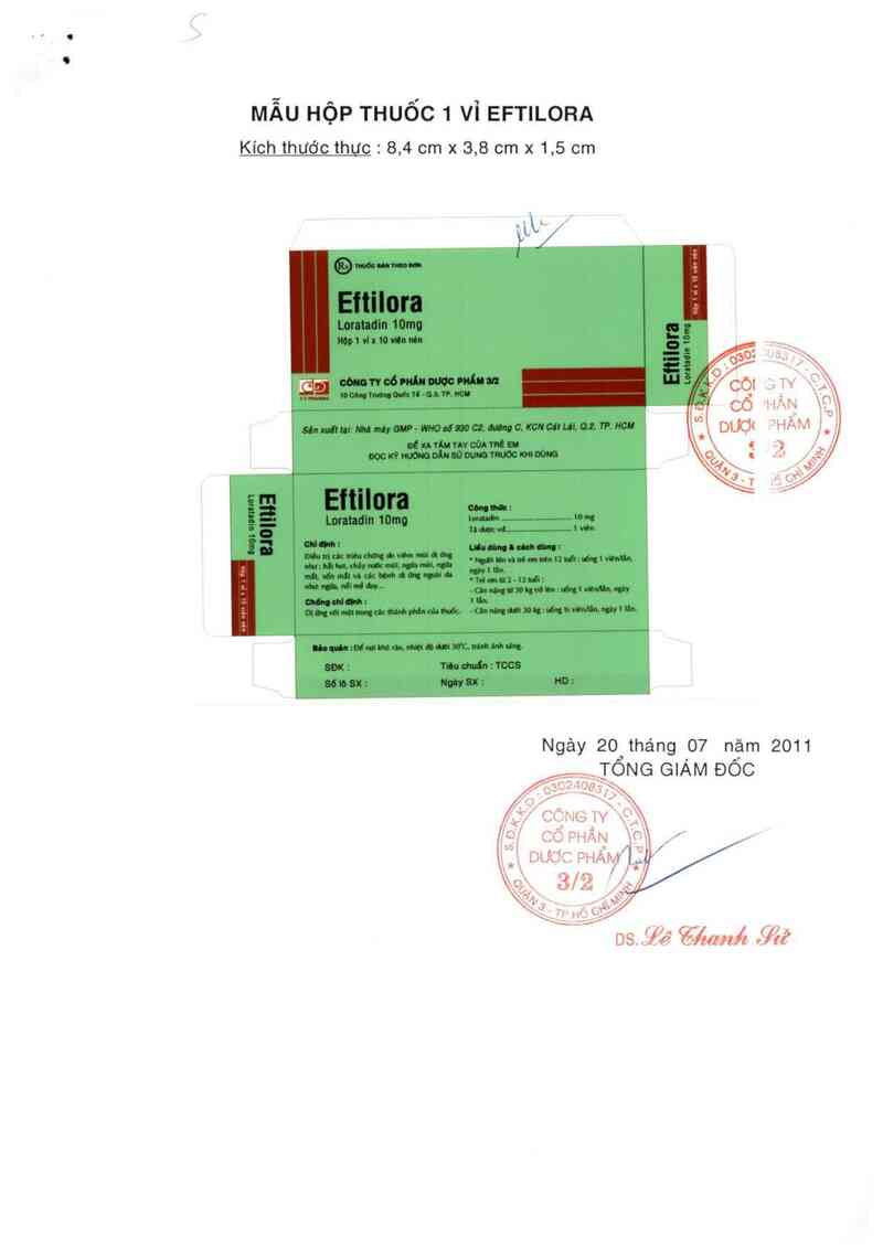 thông tin, cách dùng, giá thuốc Eftilora 10 mg - ảnh 0