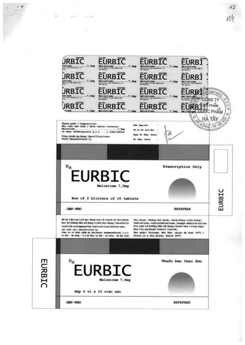 thông tin, cách dùng, giá thuốc Eurbic - ảnh 0