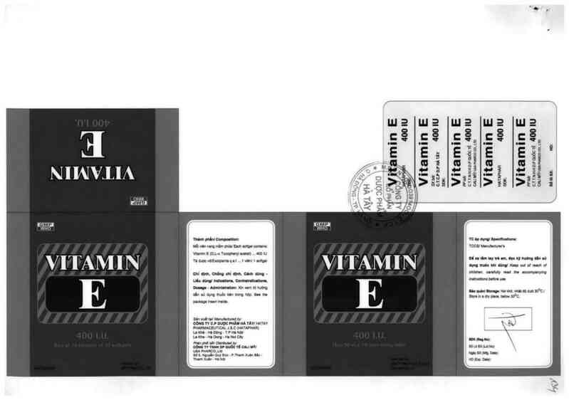 thông tin, cách dùng, giá thuốc Vitamin E 400IU - ảnh 1