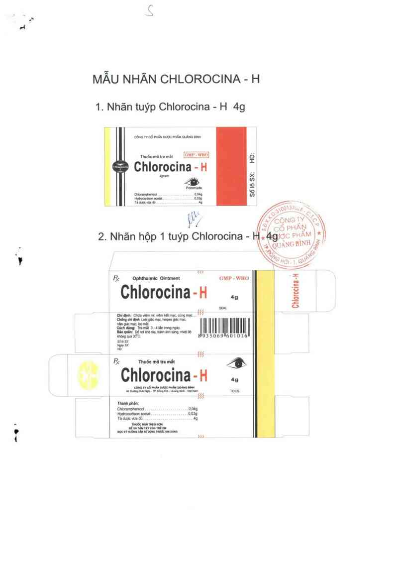 thông tin, cách dùng, giá thuốc Chlorocina - H - ảnh 0