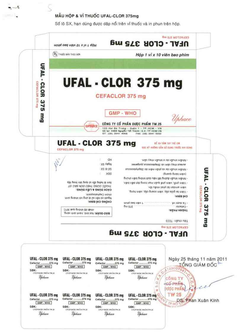 thông tin, cách dùng, giá thuốc Ufal - Clor 375 mg - ảnh 0
