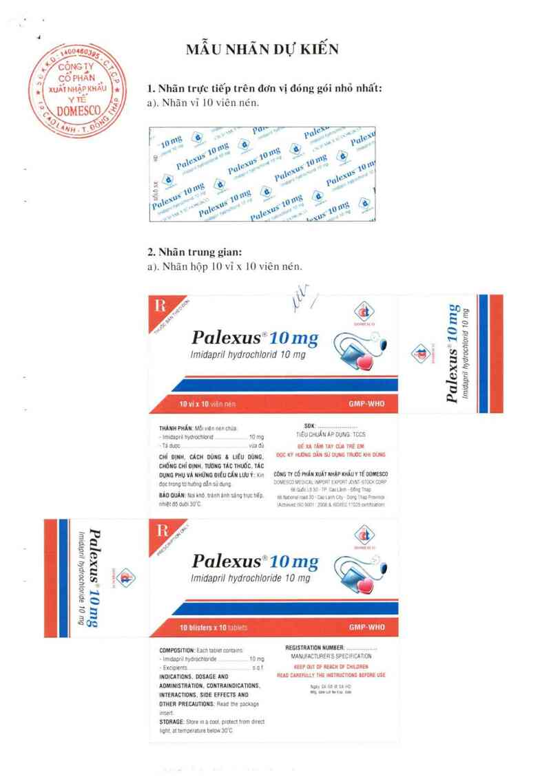 thông tin, cách dùng, giá thuốc Palexus 10 mg - ảnh 0