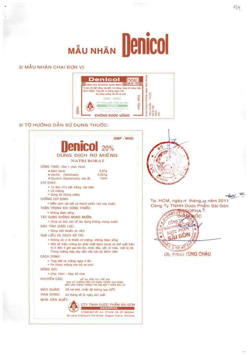 thông tin, cách dùng, giá thuốc Denicol - ảnh 1